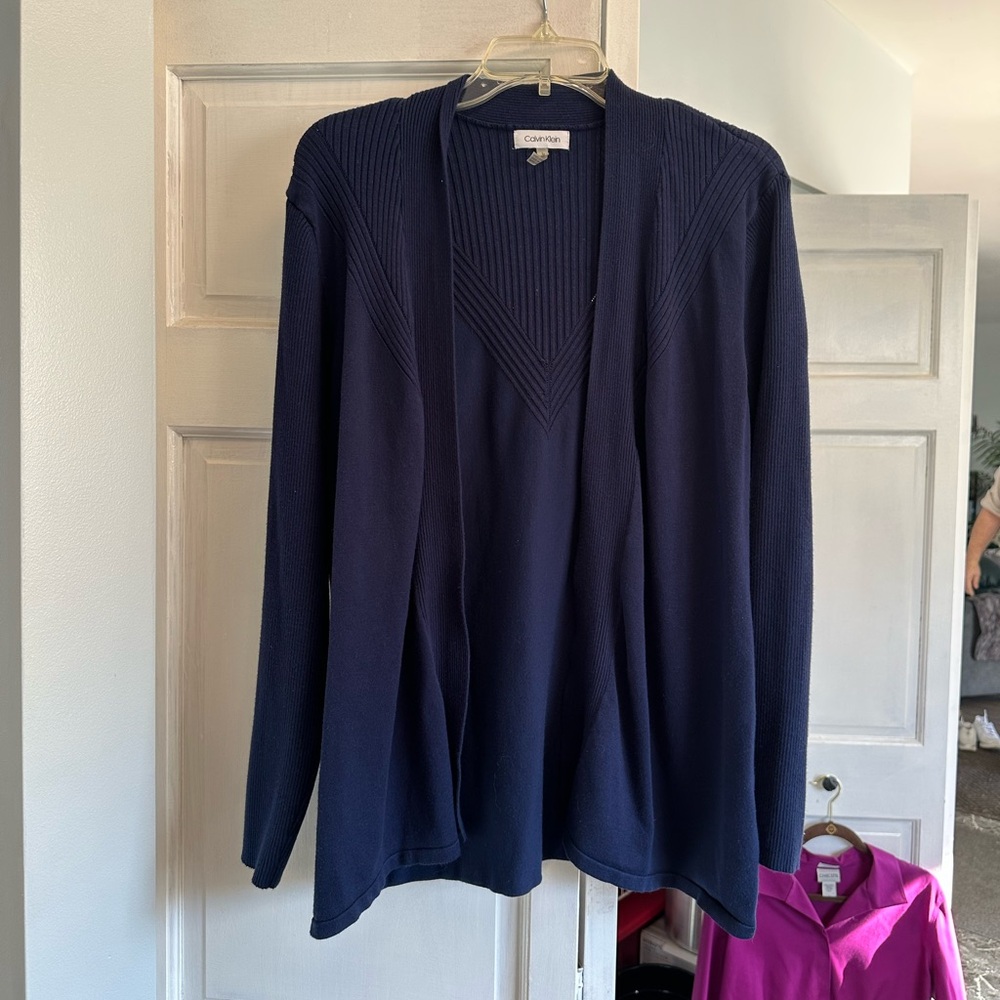 Calvin Klein Navy Women's Cardigan